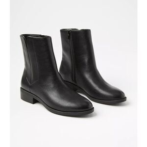 Ann Taylor Loft $125 Flat Ankle Boots black size 9.5